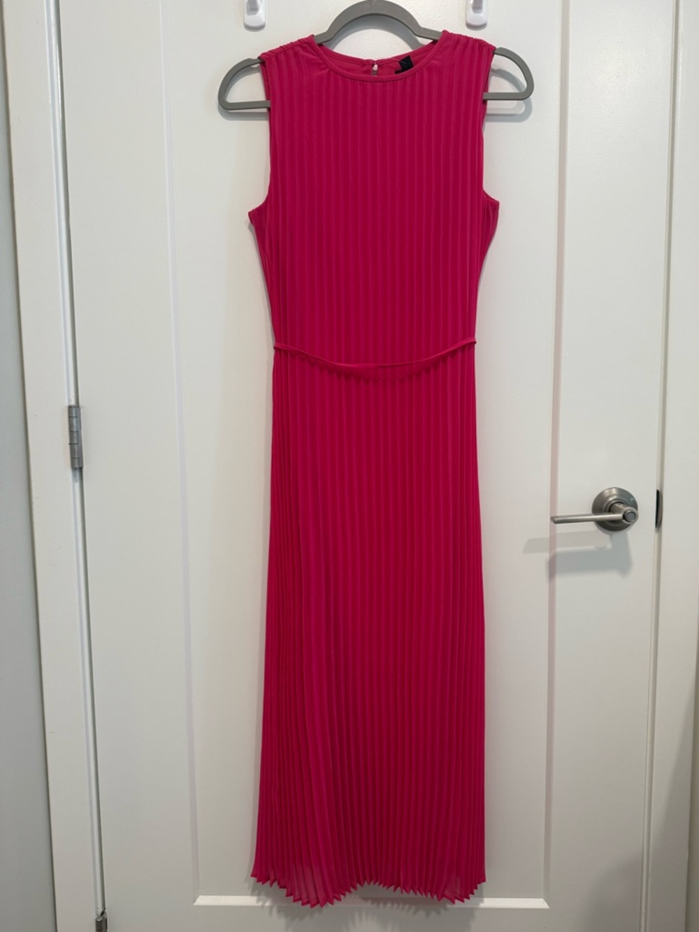 Ann Taylor Pleated Pink Dress XS NWT Sleeveless Spring Wedding Guest